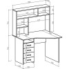 Стол компьютерный Лайт-18 СН
