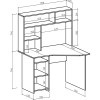Стол компьютерный Лайт-16 СН
