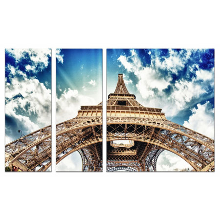 Модульная картина "Небо Парижа" из 3х частей 80х140 VJ546