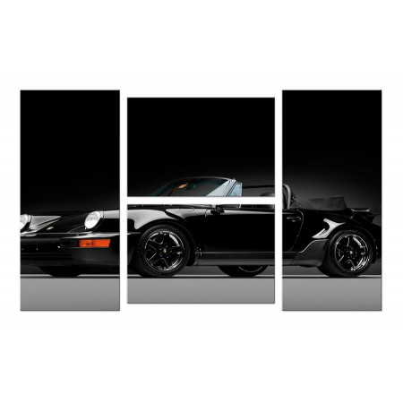 Модульная картина Четверник "Черный кабриолет" 100х60 W894