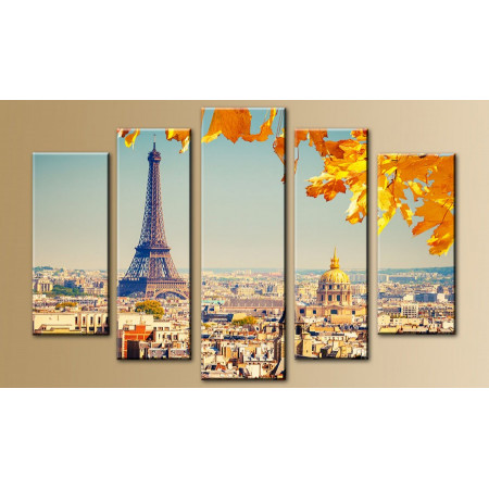 Модульная картина "Париж осенью" 80х140 M97