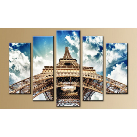 Модульная картина "Небо Парижа" 80х140 M23