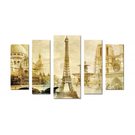 Модульная картина "Красивый Париж" 70х120 Ш254