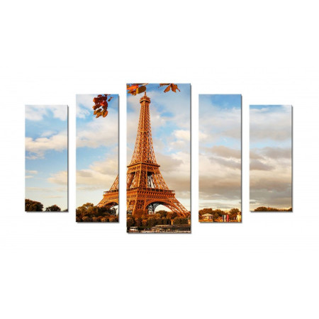 Модульная картина "Эйфелева башня в Париже" 70х120 Ш132