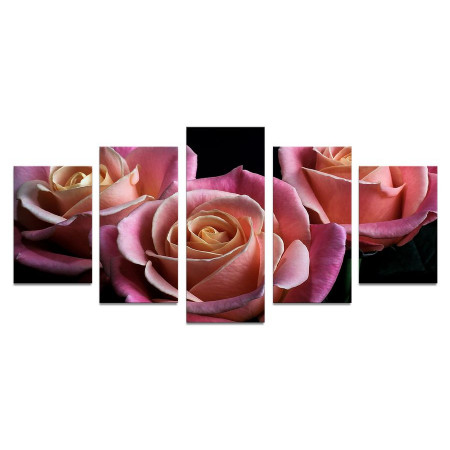 Модульная картина "Три розы" 110х50 К990