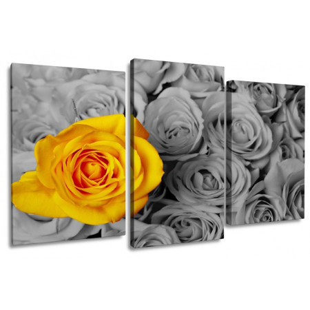 Модульная картина "Желтая роза" 100х60 S620