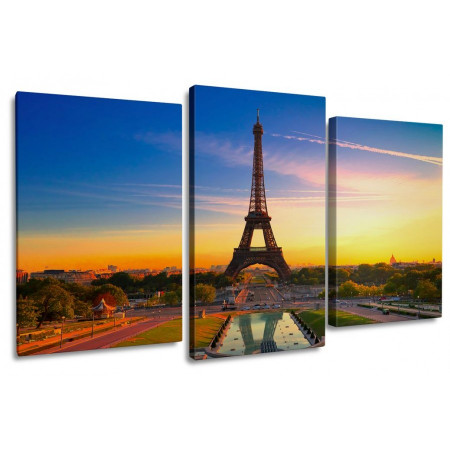Модульная картина "Париж на закате" 100х60 S172