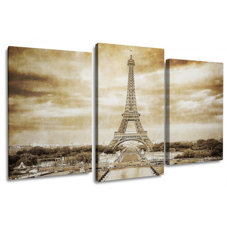 Модульная картина "Париж в бежевых тонах" 100х60 S162