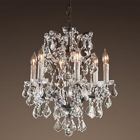 Люстра BLS 30257 19th c. Rococo iron and clear crystal