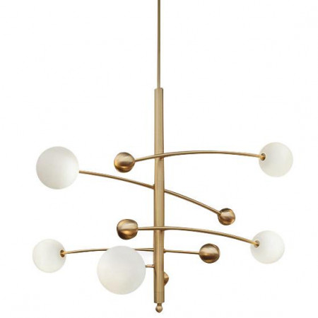 Люстра Delight Collection 10215P/5 brass Globe Mobile