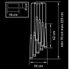Каскадная люстра Lightstar Punto 807083