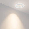 Встраиваемый светодиодный светильник Arlight LTD-95WH 9W Warm White 45deg 017463