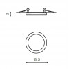 Встраиваемый светильник Azzardo Slim 9 Round AZ2832