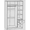 Шкаф платяной Лофт 1200 Шкаф платяной Лофт 1200