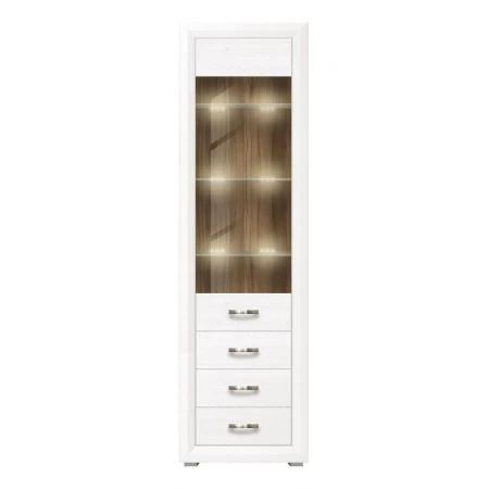 Шкаф-витрина Мальта с подсветкой REG1W3S