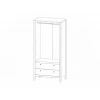 Шкаф платяной Хельга SZF2D2S/90 Шкаф платяной Хельга SZF2D2S/90