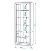 Шкаф-витрина Нобиле ШВтВ-ФСД-БЯН Шкаф-витрина Нобиле ШВтВ-ФСД-БЯН