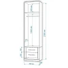 Шкаф платяной Нобиле Пл-60/60 Шкаф платяной Нобиле Пл-60/60