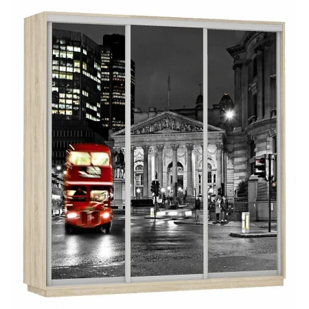 Шкаф-купе Экспресс Фото Трио Ночной Лондон 1800x600x2400