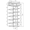Стеллаж для обуви Норта-2
