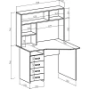 Стол компьютерный Лайт-18 СН