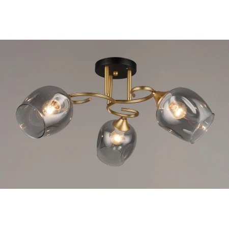 4615/3 BK+GD (4) Люстра (RL) 