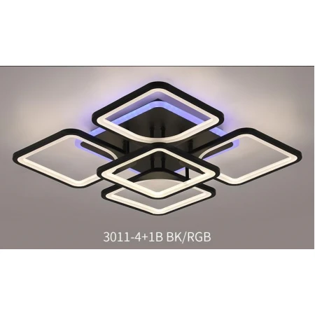3011/4+1 BK+RGB (1) Люстра MN (RL) 