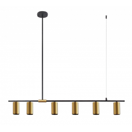 9001A-DW-6 BLACK+BRASS (1) Светильник (NW)