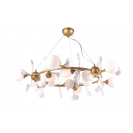 2661A/12 SPRAY PAINT BRASS+WHITE (1) Люстра NW