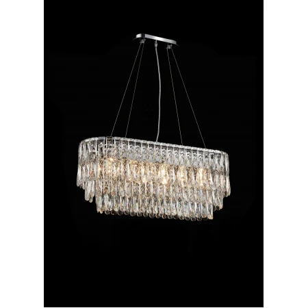 NW075-L800*W300*H340 CHROME OVAL (1) Люстра NW 