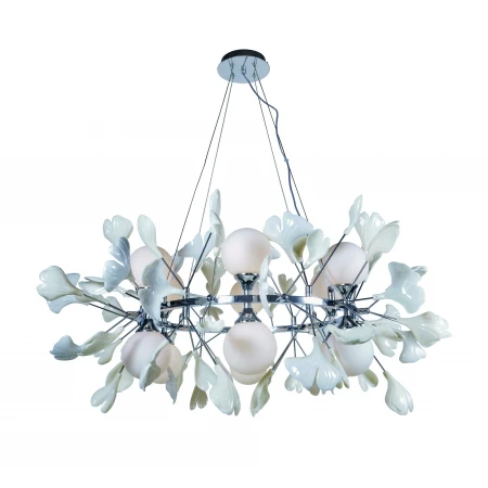 5747R/12 CHROME+WHITE (1) Люстра NW