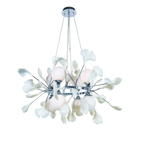 5747R/8 CHROME+WHITE (1) Люстра NW