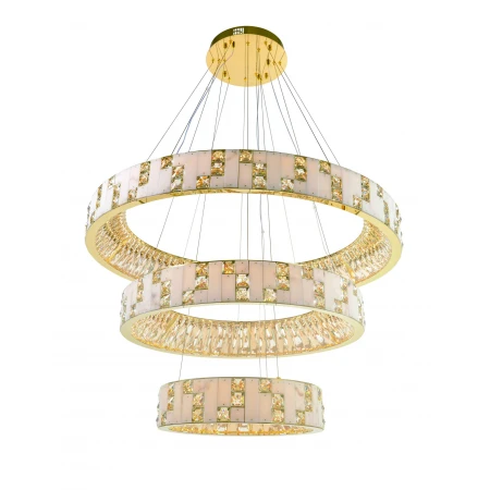 6029E/200W GOLD+CLEAR (1) Люстра (в 2-х коробках) NW