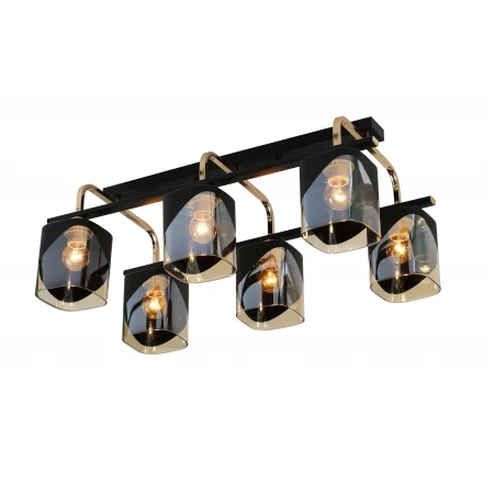 07212/6 BLACK+GOLD (1) Люстра (RL) 