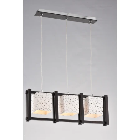 85557/3P WENGUE+CHROME (1/6) Люстра 