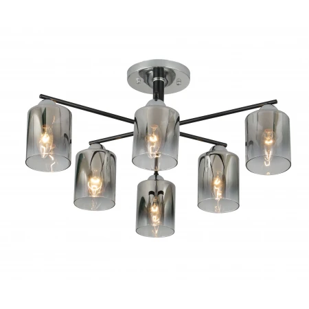 07274/6 CHROME+BLACK (1) Люстра (RL) 