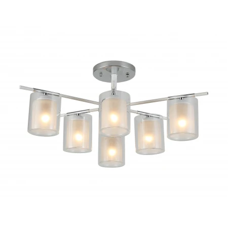 07389/6 CHROME+WHITE (1) Люстра (RL) # 