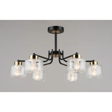 6834/6 BK+COP (1) Люстра (RL) # 