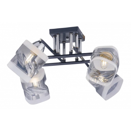 74333/4 CHROME+GRAY (2) Люстра (RL) 