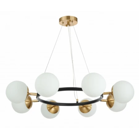 74542/8 ANTIQUE BRASS+BLACK (1) Люстра (RL) 