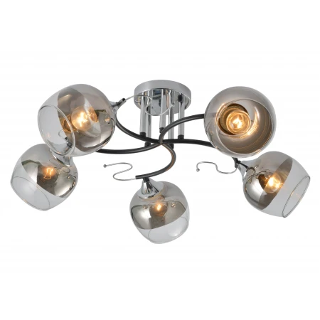 29055/5 CHROME+BLACK (1) Люстра (RL) 