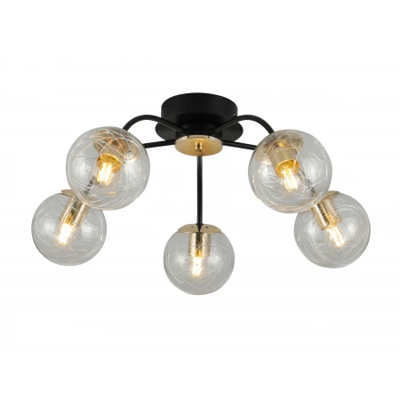 35818/5 BLACK+GOLD (1) Люстра (RL) 