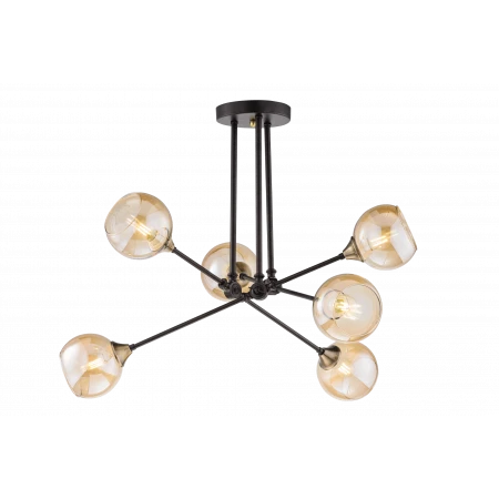 4797/6 BK+AB (1) Люстра (RL) 