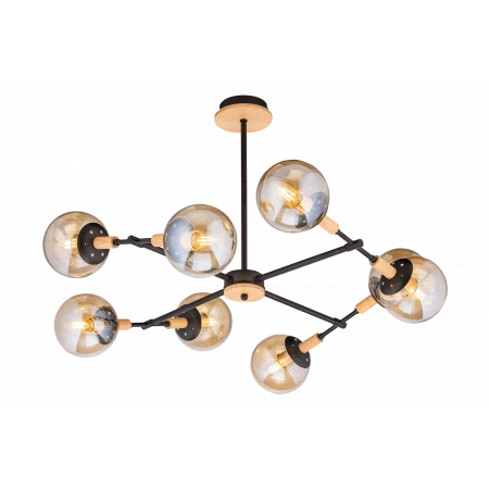 4900/8 BK+WOOD (1) Люстра (RL) 