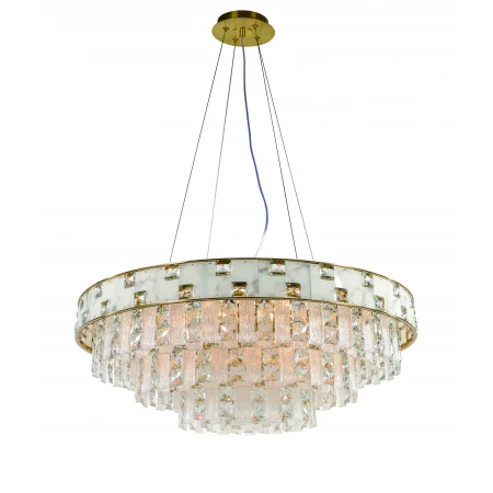 5860P/18 PLATING BRASS+CLEAR (1) Люстра (в 2-х коробках) NW 