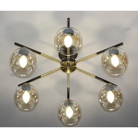 40369MD/6 MBK+AB (1) Люстра (NW)