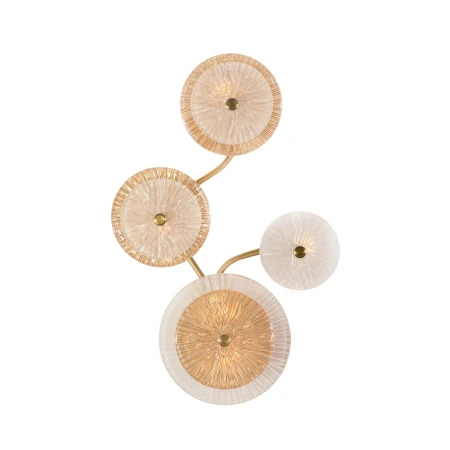 W2895A/5 SPRAY PAINT BRASS+CLEAR+AMBER (1) Настенный светильник NW