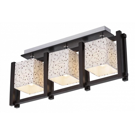 85557/3C WENGUE+CHROME (1/6) Люстра 