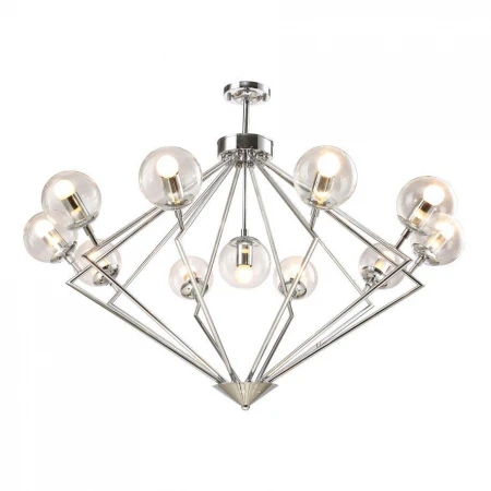 Подвесная люстра Crystal Lux Fabricio SP11 Chrome/Transparente