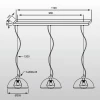 Подвесной светильник Zumaline Antenne TS-120404P-BKGO